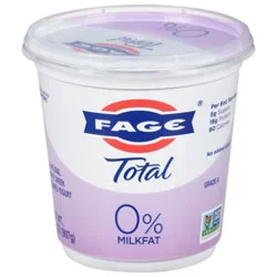 Fage Total 0% Milkfat Plain Greek Yogurt - 32 Oz