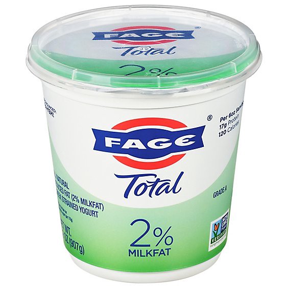 slide 1 of 11, Fage Total 2% Milkfat Plain Greek Yogurt - 32 Oz, 32 oz