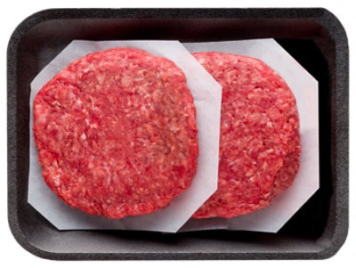 slide 1 of 1, Ground Beef Hamburger Patties 90% Lean 10% Fat - 1.5 Lb, per lb