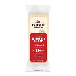 Cabot Creamery Cheese Seriously Sharp White Parchment - 8 Oz
