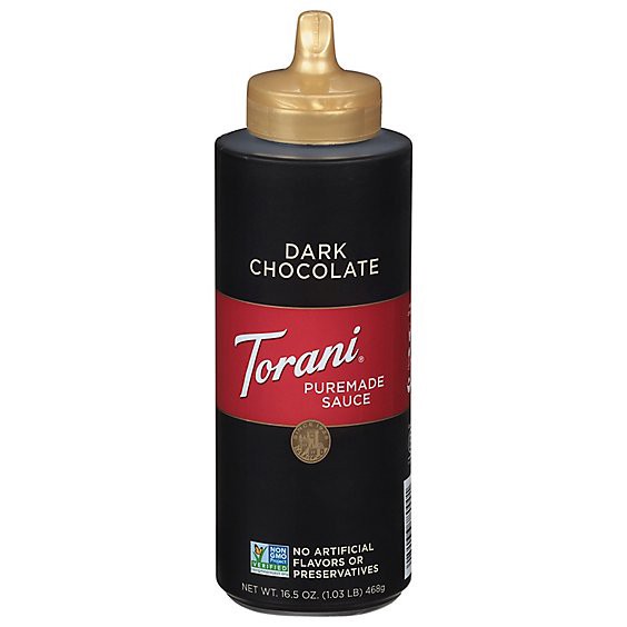 slide 1 of 11, Torani Puremade Dark Chocolate Sauce - 16.5 Oz, 16.5 oz
