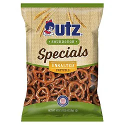 Utz Pretzels Sourdough Specials Unsalted The Pounder - 16 Oz