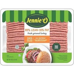 Jennie-O 85% Lean Ground Turkey Tray Fresh - 3 Lb