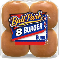 Ball Park White Hamburger Buns 8 Count - 15 Oz