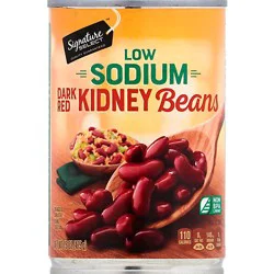 Signature Select Beans Kidney Dark Red Low Sodium - 15.5 Oz