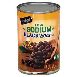 Signature Select Beans Black Low Sodium - 15 Oz