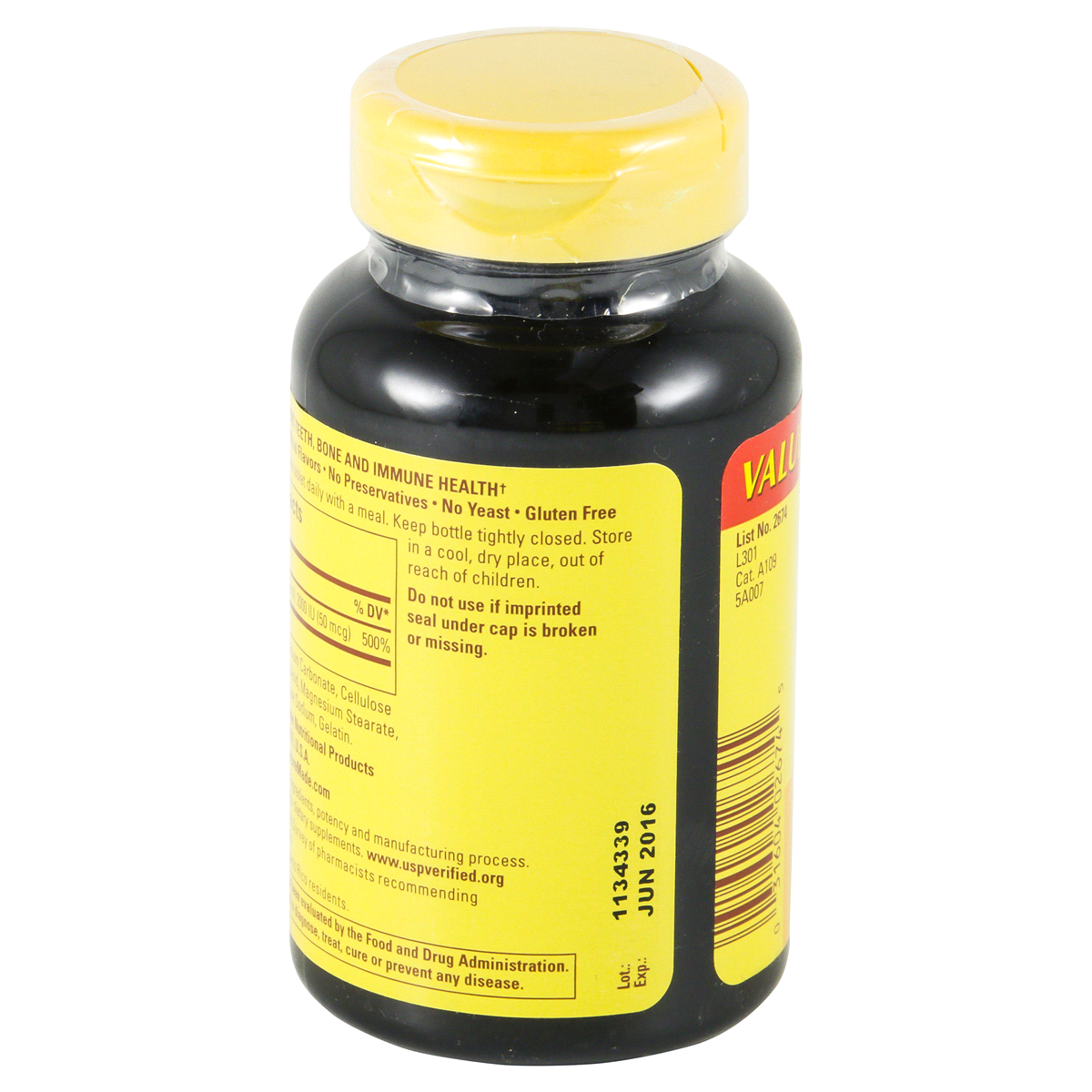 slide 3 of 4, Nature Made Tablets 50 mcg Vitamin D3 Value Size 220 ea, 220 ct