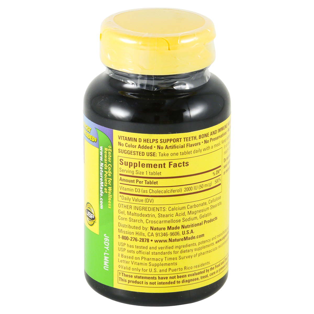 slide 4 of 4, Nature Made Tablets 50 mcg Vitamin D3 Value Size 220 ea, 220 ct