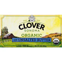 Clover Organic Farms Unsalted Butter - 16 Oz