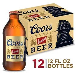 Coors Banquet American Style Lager Beer 5% Abv Bottles - 12-12 Fl. Oz.