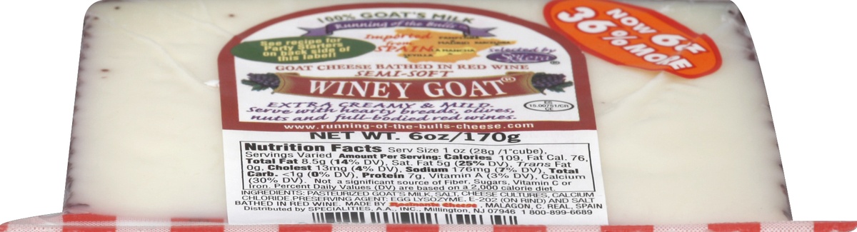 slide 4 of 5, Rocinante Winey Goat Bathed in Red Wine, 6 oz