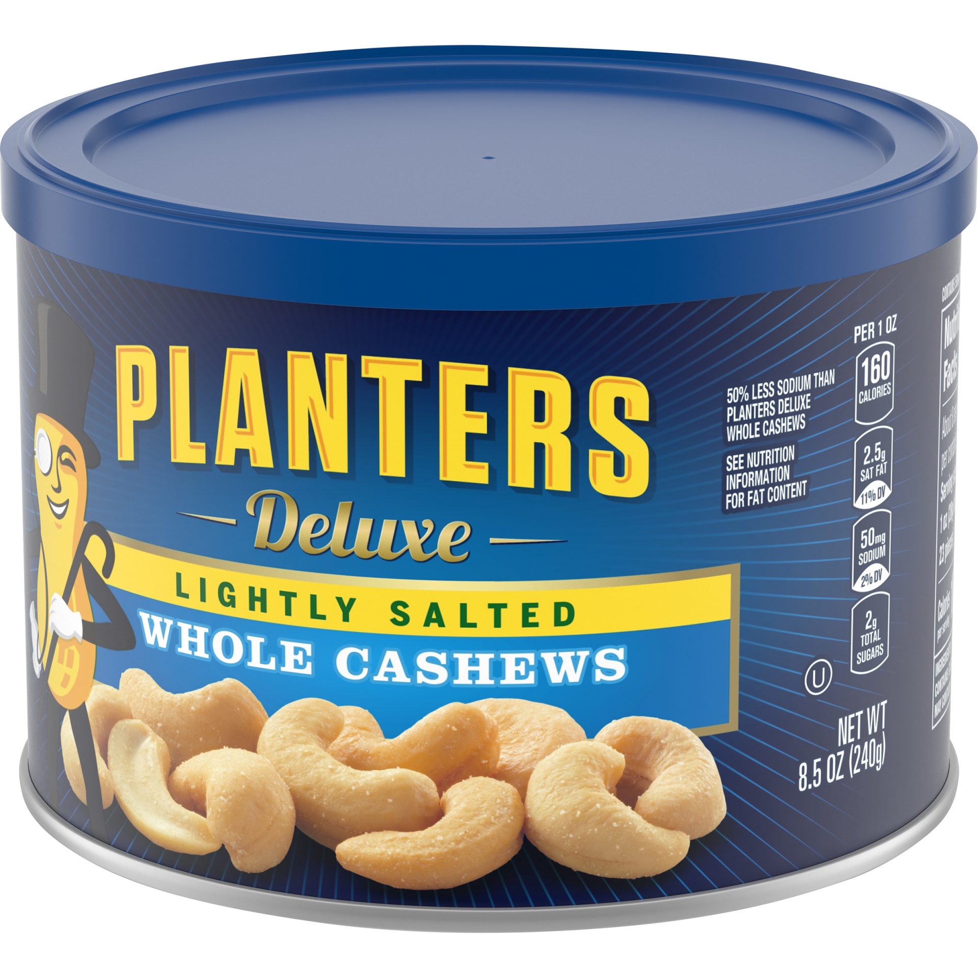 slide 7 of 8, Planters Deluxe Cashews Whole Lightly Salted - 8.5 Oz, 8.5 oz