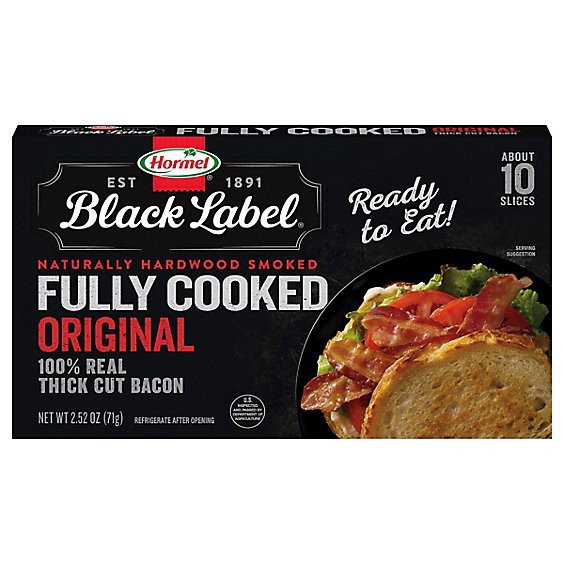 slide 1 of 1, Hormel Full Cooked Bacon - 2.52 Oz., 2.52 oz