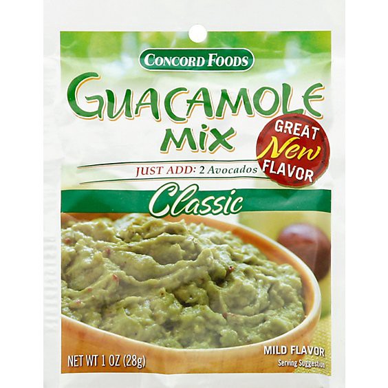slide 1 of 1, Concord Foods Guacamole Mix Classic Mild - 1 Oz, 1 oz