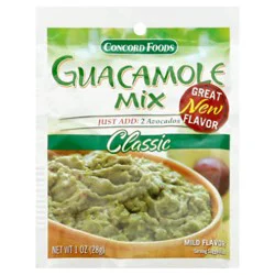 Concord Foods Guacamole Mix Classic Mild - 1 Oz