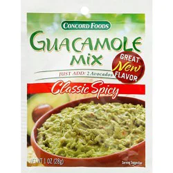 Concord Foods Guacamole Mix Classic Spicy - 1 Oz