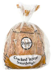Brians Bread Sourdough Cracked Sliced Wheat - 24 Oz