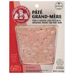 Three Little Pigs Pork & Chicken Liver Pate With Armagnac - 5.5 Oz