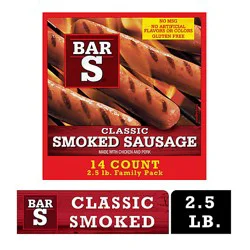 Bar-S Sausage Smoked Classic Family Pack 14 Count - 40 Oz