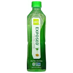 Alo Exposed Aloe Vera Juice Drink Original + Honey - 16.9 Fl. Oz.