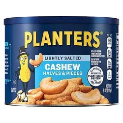 Planters Cashews Halves & Pieces Lightly Salted - 8 Oz