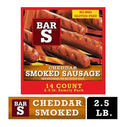 Bar-S Sausage Smoked With Cheese Skinless - 40 Oz