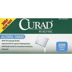 Curad Alcohol Swabs Value Pack - 200 Count