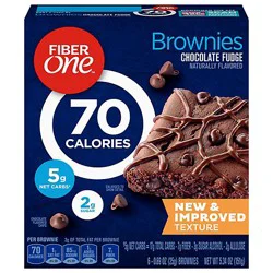 Fiber One Chocolate Fudge Brownies - 6-0.89 Oz