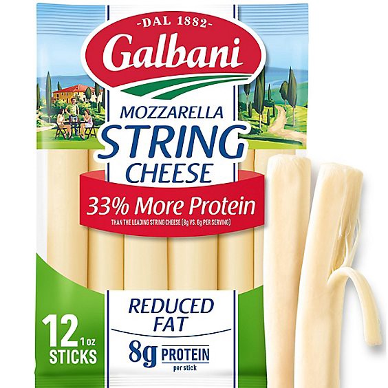 slide 1 of 1, Galbani Stringsters Reduced Fat String Cheese - 12 Oz, 12 oz