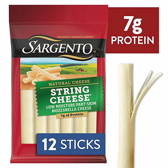slide 1 of 12, Sargento Natural String Cheese Snacks 12 Pack - 12 Oz, 12 oz