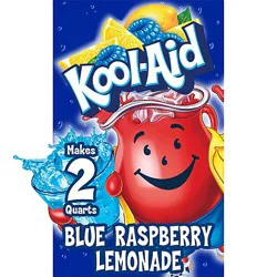 Kool-Aid Unsweetened Blue Raspberry Lemonade Powdered Drink Mix - 0.22 Oz
