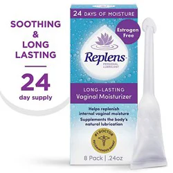 Replens Long Lasting Vaginal Moisturizer With Single Use Applicator - 8 Count
