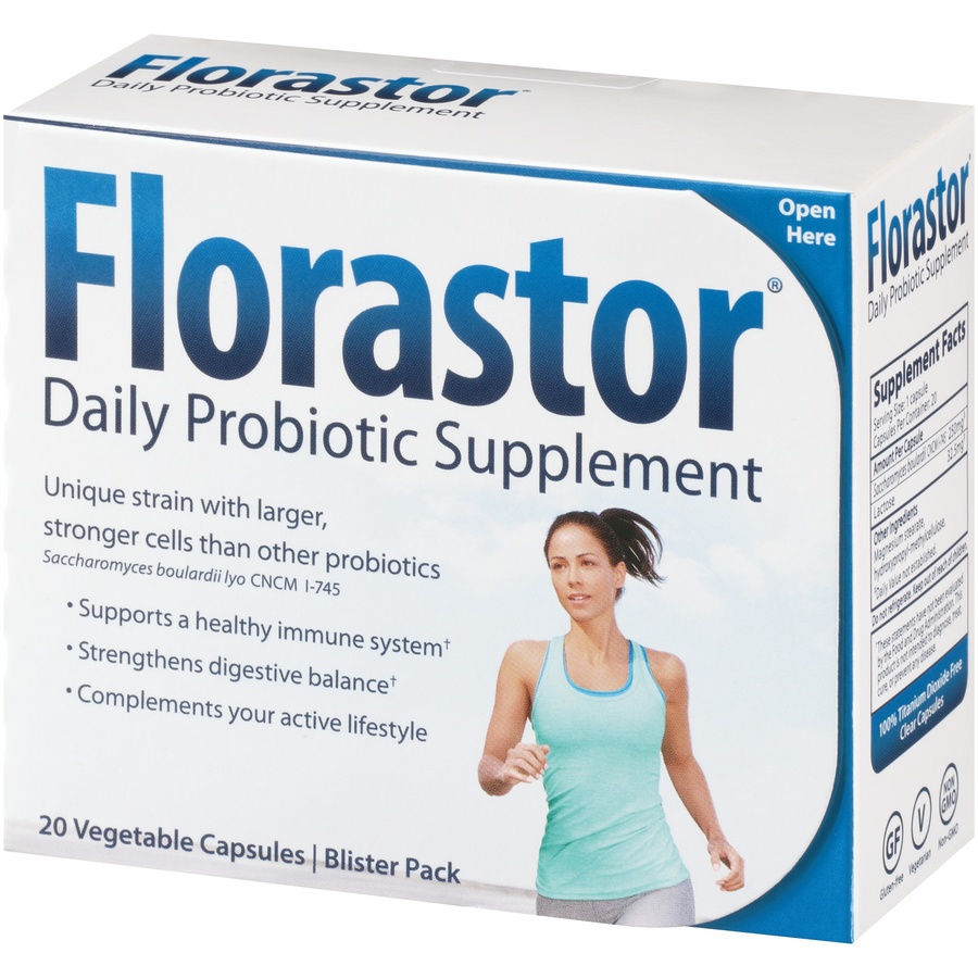 slide 3 of 6, Florastor Probiotic Capsules - 20ct, 20 ct