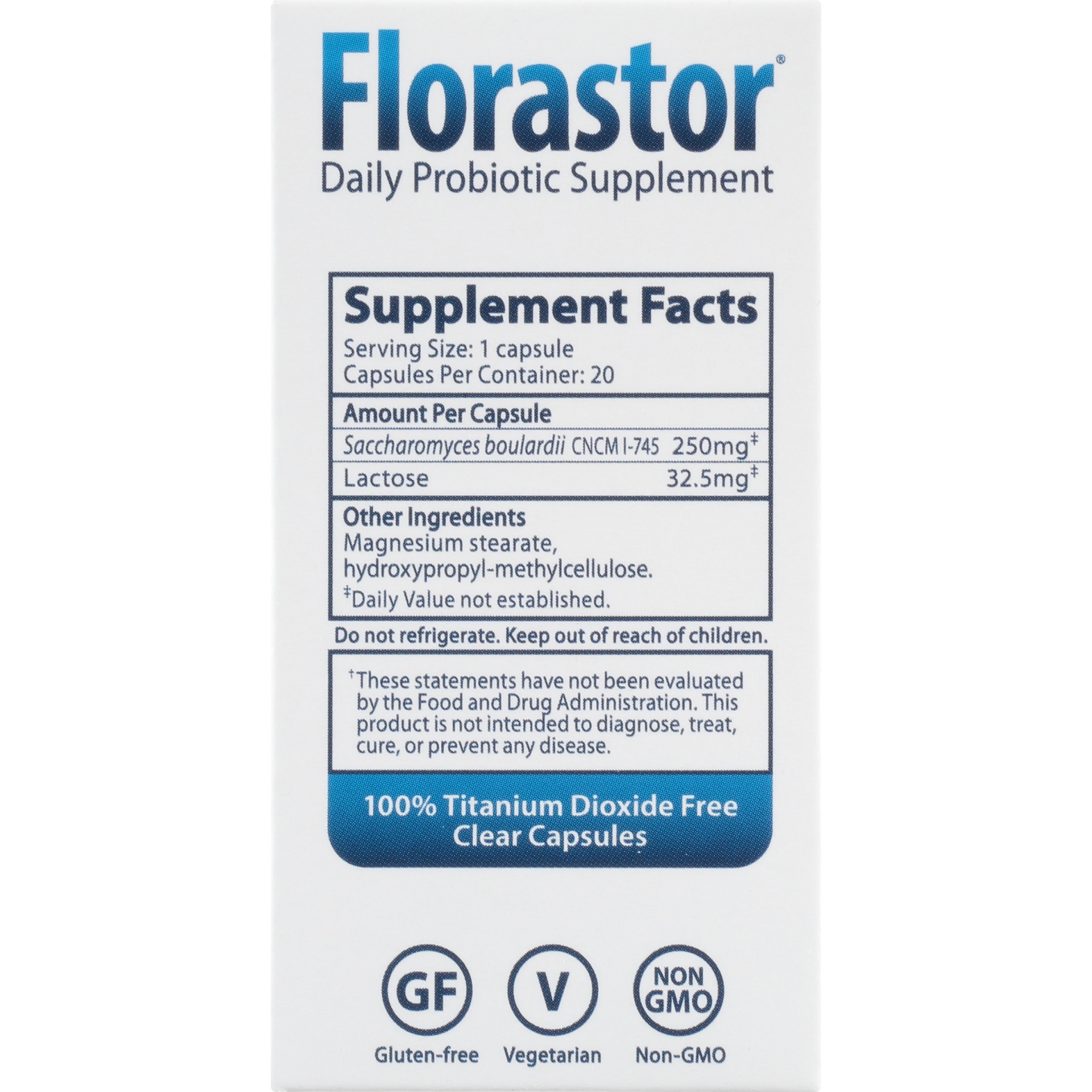 slide 5 of 6, Florastor Probiotic Capsules - 20ct, 20 ct