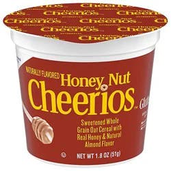 Cheerios Cereal Whole Grain Oat Honey Nut Cup - 1.8 Oz