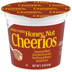Cheerios Cereal Whole Grain Oat Honey Nut Cup - 1.8 Oz