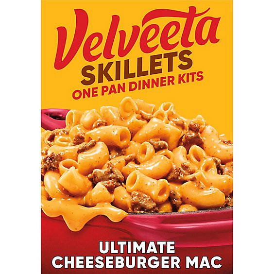 slide 1 of 1, Velveeta Skillets Ultimate Cheeseburger Mac One Pan Dinner Kit Box - 12.8 Oz, 12.8 oz