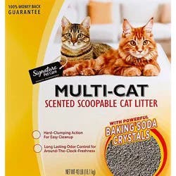 Signature Pet Care Cat Litter Scented Multiple Cat - 40 Lb