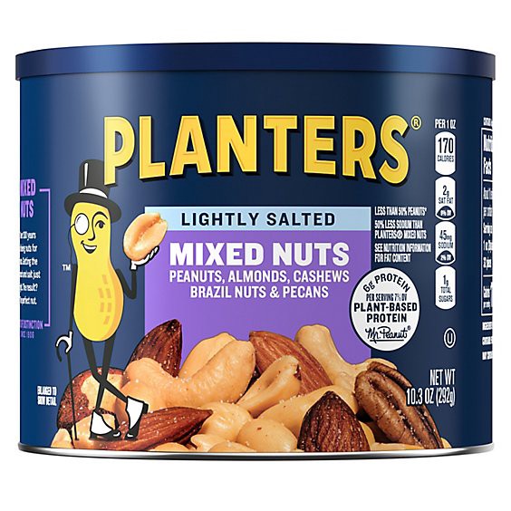 slide 1 of 1, Planters Mixed Nuts Lightly Salted - 10.3 Oz, 10.3 oz