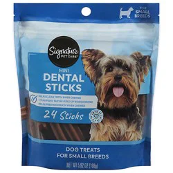 Signature Pet Care Dog Treat Dental Sticks 24 Count - 5.92 Oz