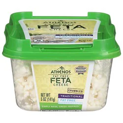 Athenos Cheese Feta Crumbled Fat Free - 5 Oz
