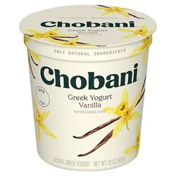 Chobani Non-Fat Vanilla Blended Greek Yogurt - 32 Oz