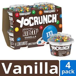 Yocrunch Low Fat Vanilla With M&ms Yogurt - 4-4 Oz