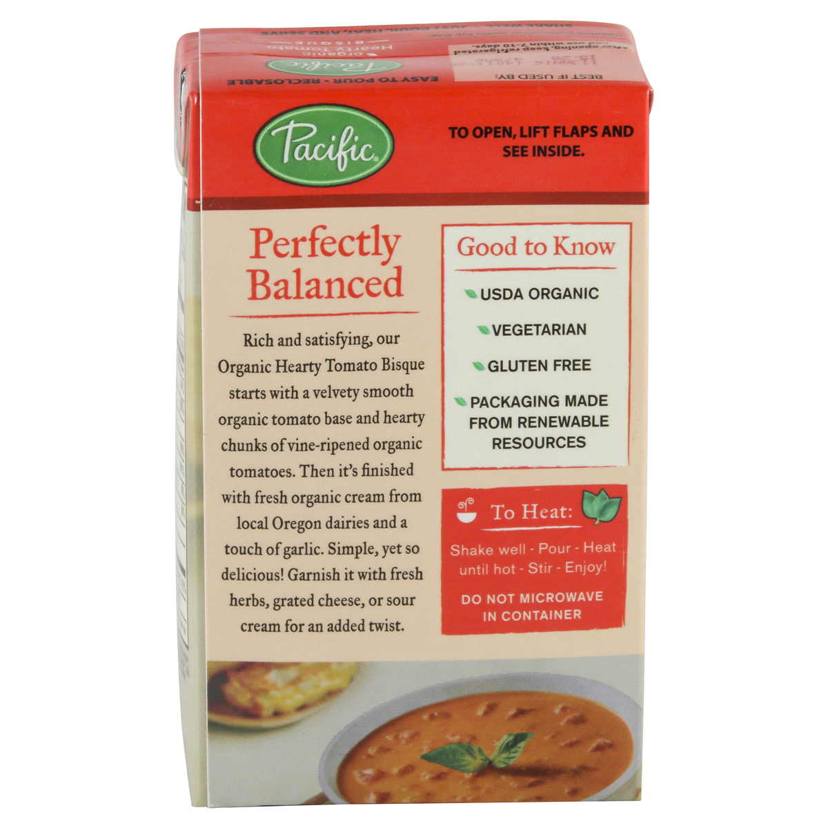 slide 3 of 9, Pacific Foods Organic Gluten Free Hearty Tomato Bisque - 17.6oz, 17.6 oz