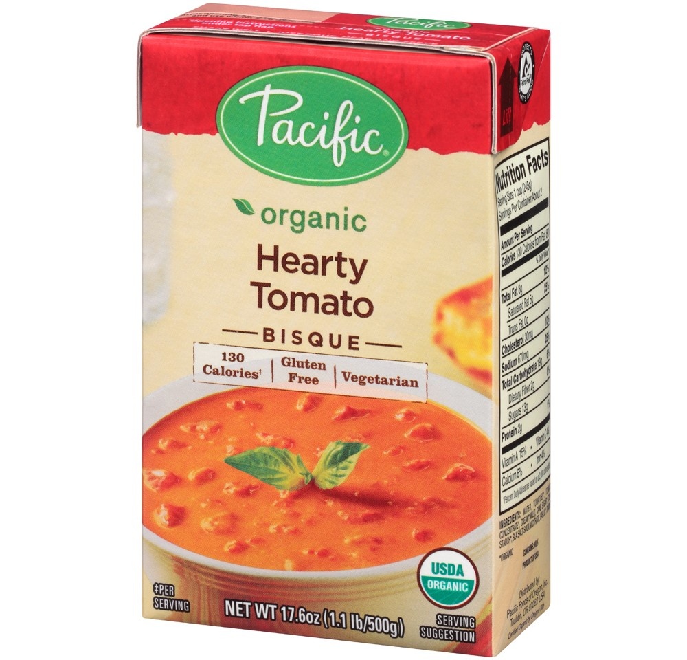 slide 6 of 9, Pacific Foods Organic Gluten Free Hearty Tomato Bisque - 17.6oz, 17.6 oz