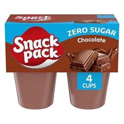 Snack Pack Sugar Free Chocolate Pudding - 4-3.25 Oz
