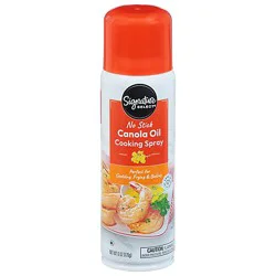 Signature Select Cooking Spray No Stick Canola Oil Aerosol - 6 Oz