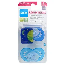 Mam Pacifier Night 6 Months Plus - 2 Count