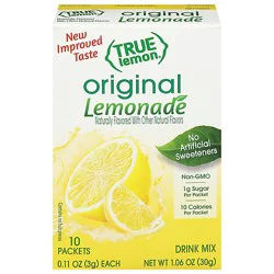 True Lemon Drink Mix Original Lemonade 10 Count - 1.06 Oz