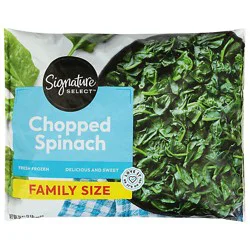 Signature Select Chopped Spinach - 32 Oz